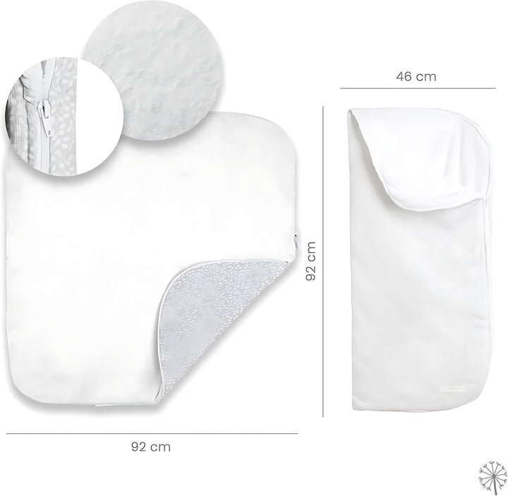 MIMUSELINA Kinderwagensack Winter - Kinderwagen Decke Winter für Neugeborene - Kinderwagendecke Baby