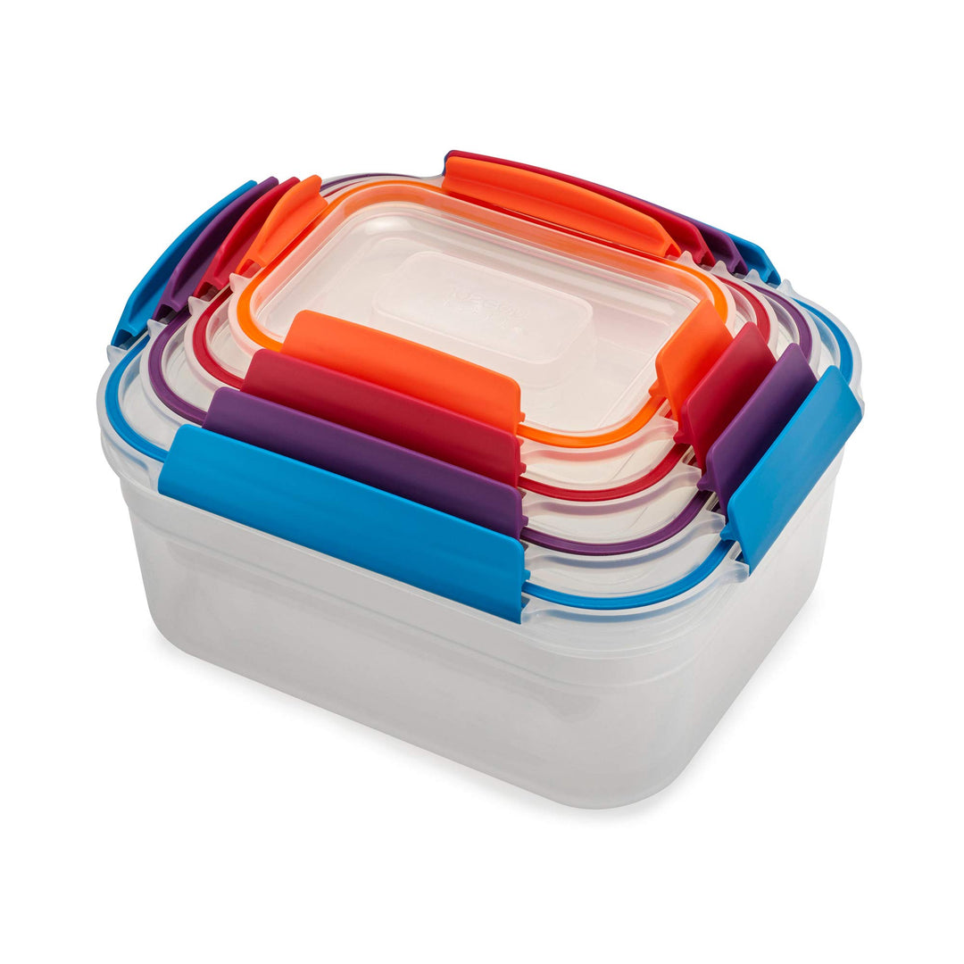 Joseph Joseph Nest Lock, 4 Stück Kunststoff Küche Lebensmittel Lagerung aufbewahrungsbox mit Deckel,