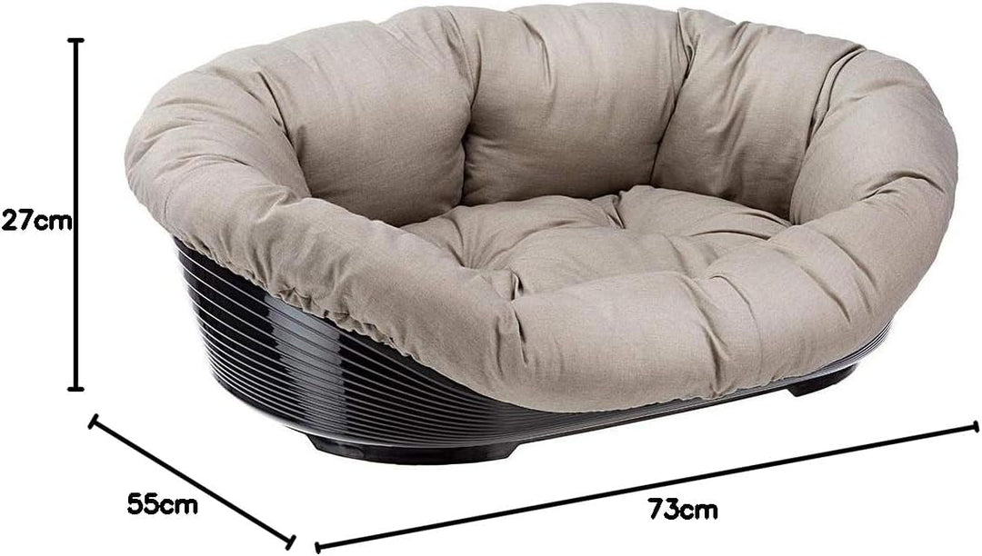 Ferplast Hundebett Hundesofa Katzenbett Hundematte SOFA' 6 Kunststoffkorb mit Waschbarem Gepolsterte