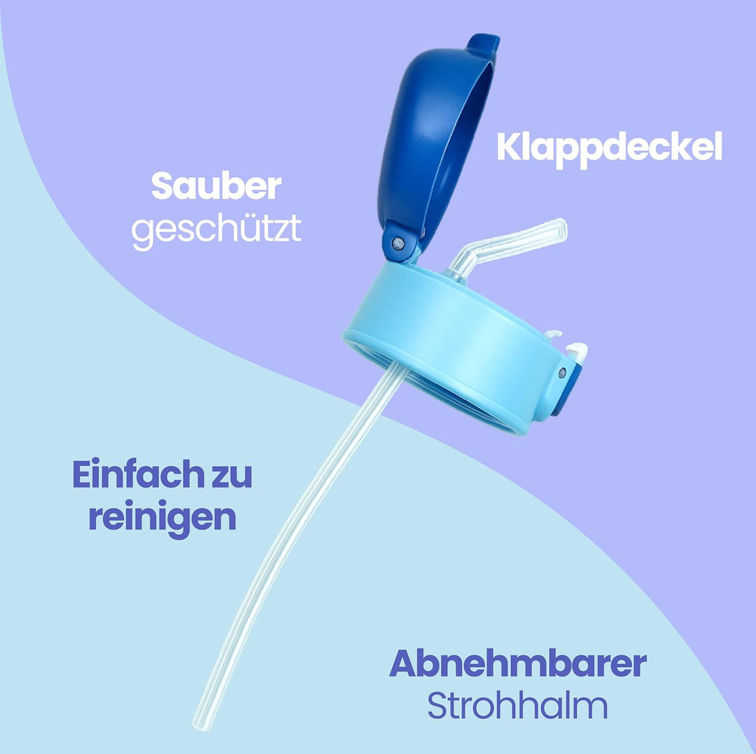 Seven Lilo & Stitch Trinkflasche, Thermosflasche, Wasserflasche, Thermosflasche aus Edelstahl, BPA-f