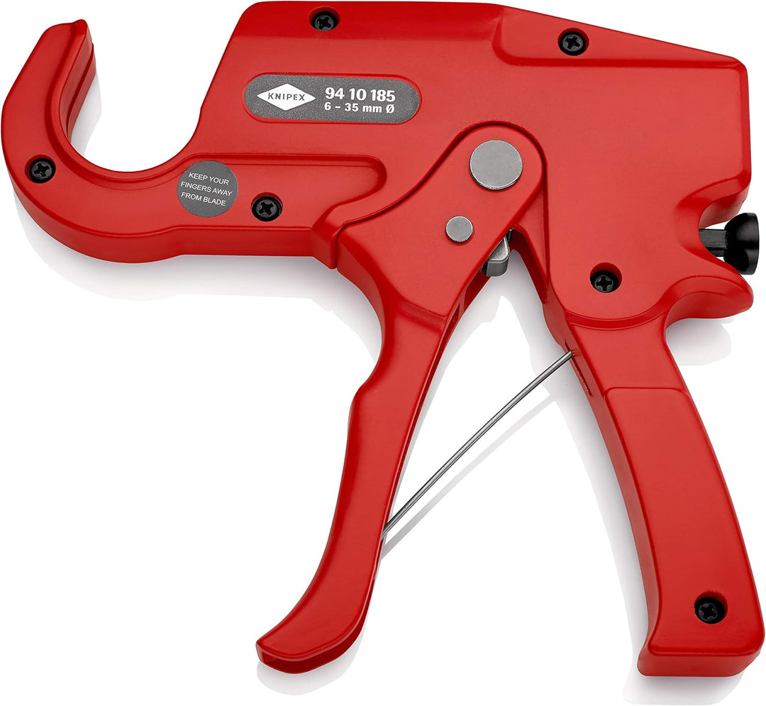 Knipex Rohrschneider für Kunststoffrohre (Elektroinstallation) 185 mm 94 10 185 & Abmantelungsmesser