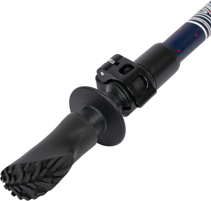 Sport-Thieme Nordic Walking Stöcke Lock Up Pro | Carbon | Verstellbare Stocklänge 100-135 cm | Korkg