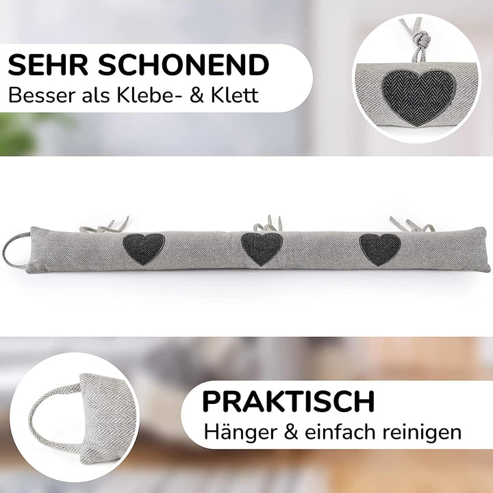 Zugluftstopper für Türen TESTSIEGER* Modell 2025-90cm Windstopper Tür extra dicht & langlebig zum En