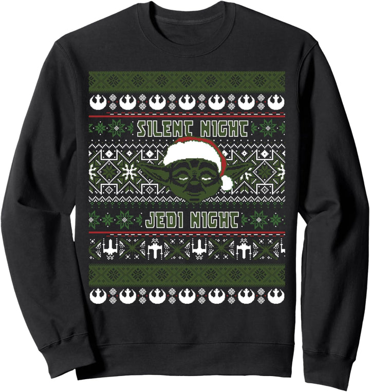 Star Wars Yoda Silent Night Christmas Sweater Sweatshirt