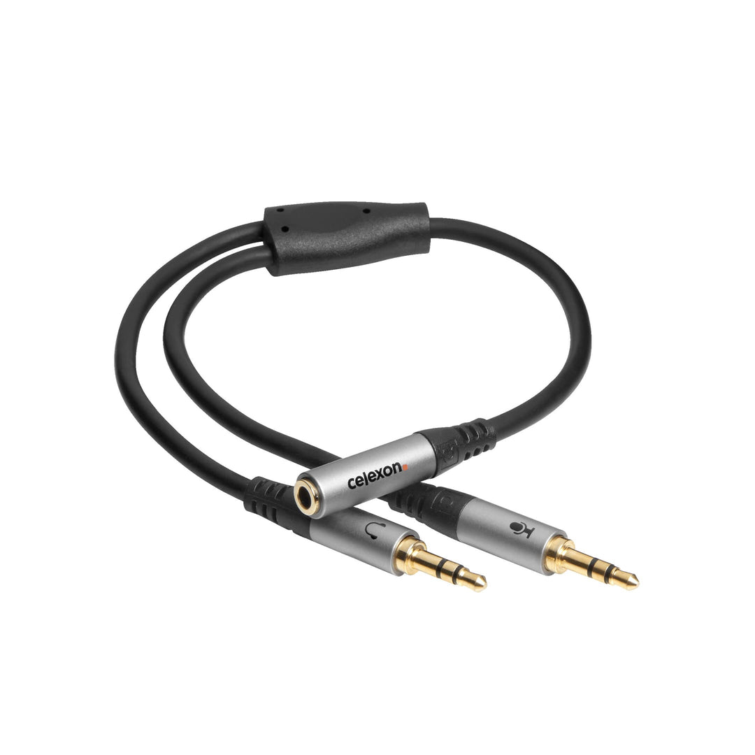 celexon Professional 2x 3,5mm Stereo Klinke auf 3,5mm Stereo Klinke M/F Audioadapter - Kupferleiter,