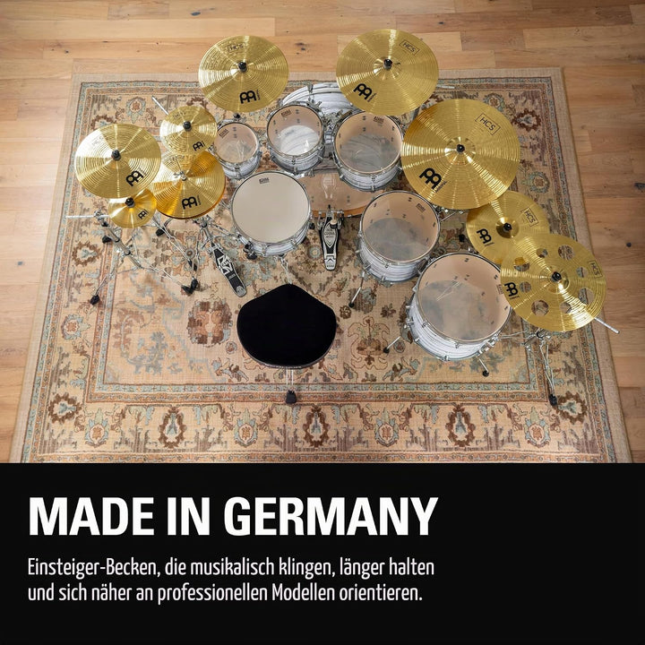 Meinl Cymbals HCS Trash Stack 12 Zoll (Video) Schlagzeug Becken (30,48cm) Messing, Traditionelles Fi