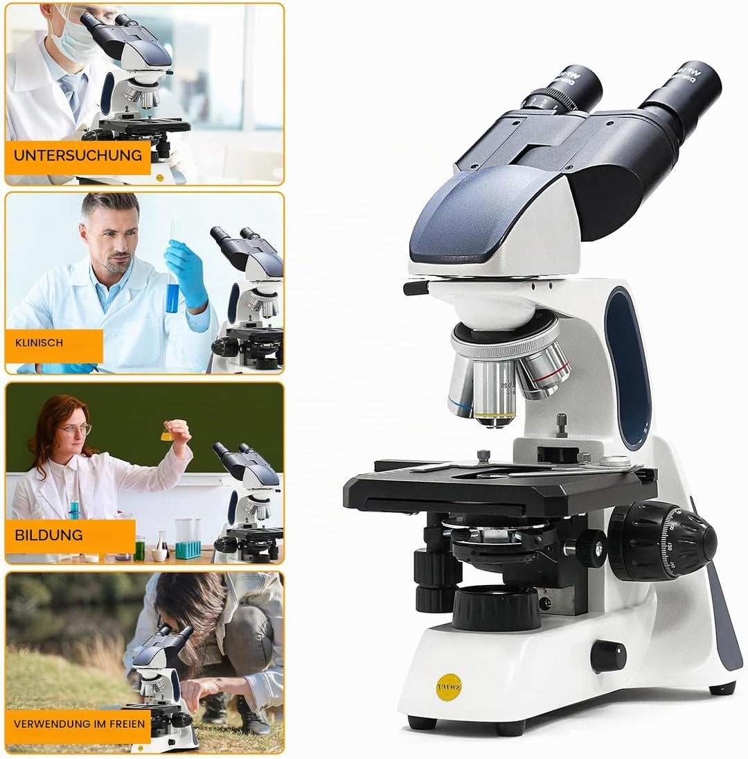 SWIFT SW400 Binokulares Compound-Mikroskop, 40X-2500X, Unendliches optisches System, Labor-Mikroskop