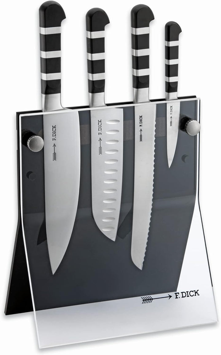 Dick Messerblock 4 Knives 5-teilig 1905 (Kochmesser, Santoku Messer, Brotmesser, Officemesser), Seri