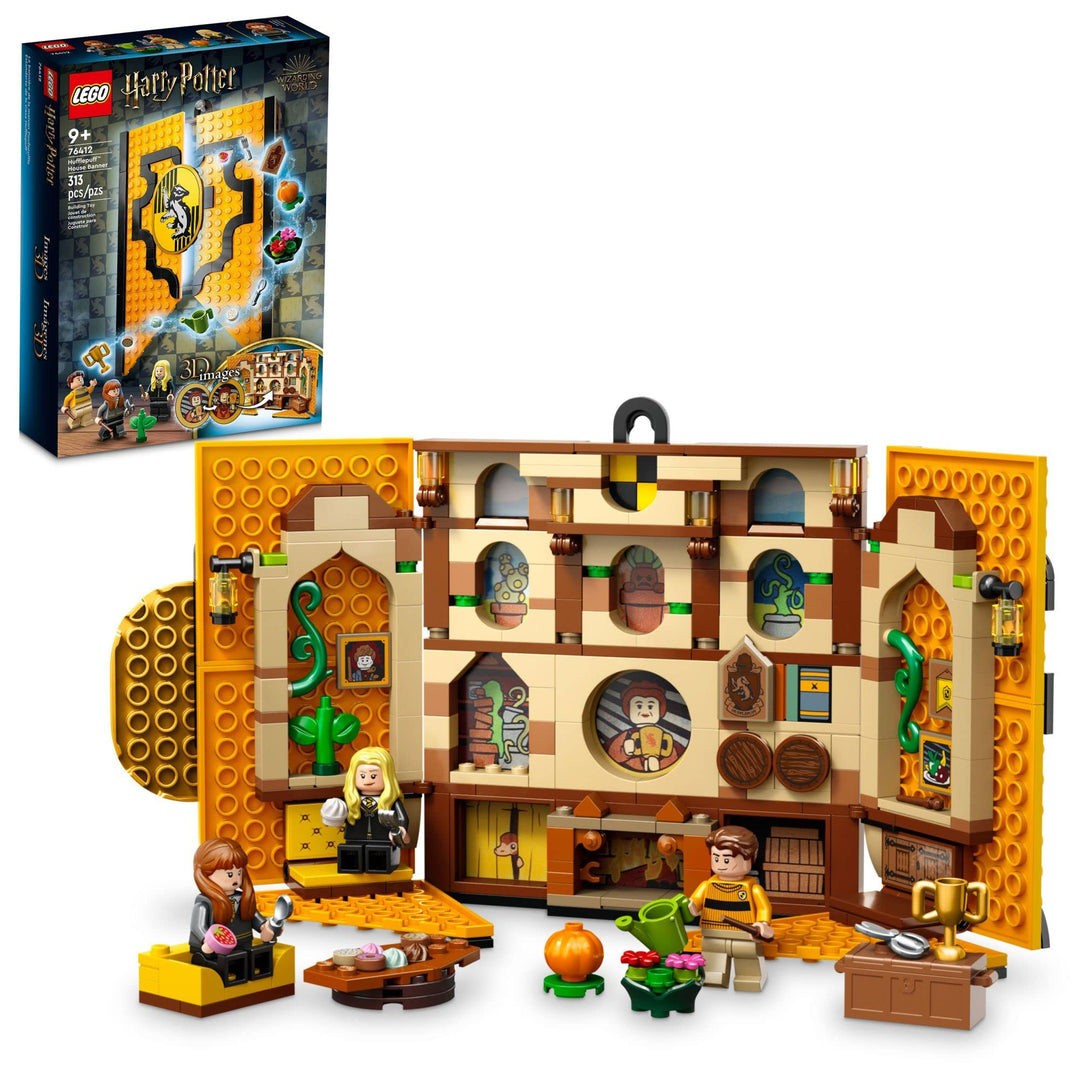 LEGO Harry Potter 76412 Hogwarts Schloss Hufflepuff, Gemeinschaftsraum, Wanddekoration, Bauset mit 3