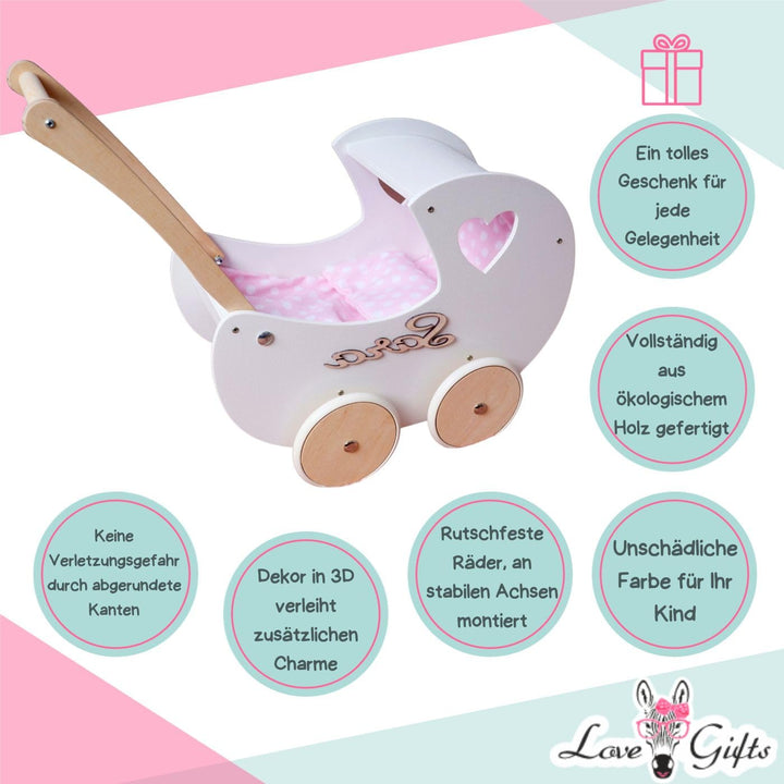 Love Gifts® Walker - Puppenwagen ab 1 Jahr | Lernlaufwagen für Kleinkinder | Lernlaufhilfe, Montesso