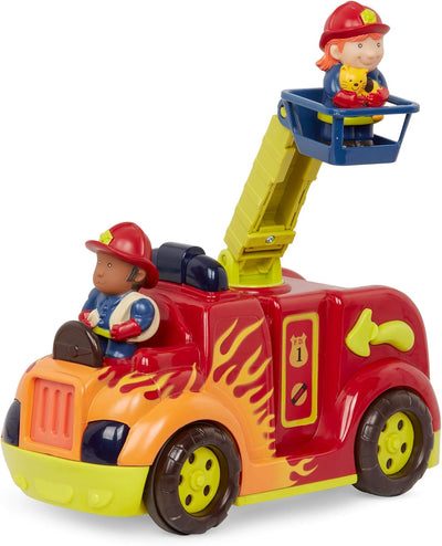 B. toys Feuerwehrauto mit 2 Figuren – Interaktives Spielzeug mit Lichtern, Tönen, ausfahrbare Leiter