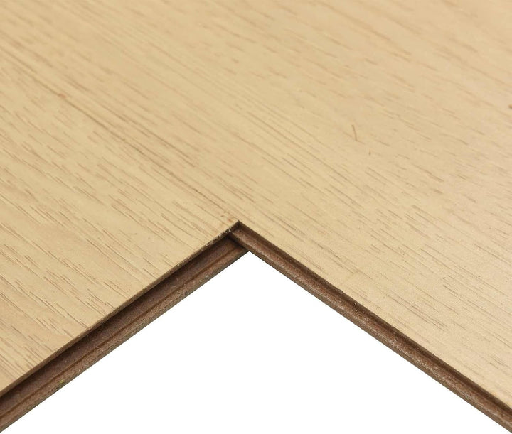 Heller Ahorn Laminatboden 15 Platten 101 x 20 x 0,8 cm Holzwerkstoff, Klicksystem ohne Kleber, Plank