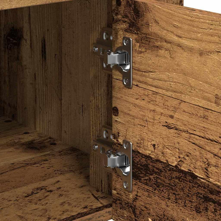 vidaXL Küchentrolley Altholz 60 x 45 x 80 cm Holzwerkstoff, Moderner Küchenwagen, rechteckiger Utili