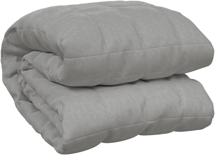 vidaXL Gewichtsdecke Grau 200x200 cm 9 kg Stoff