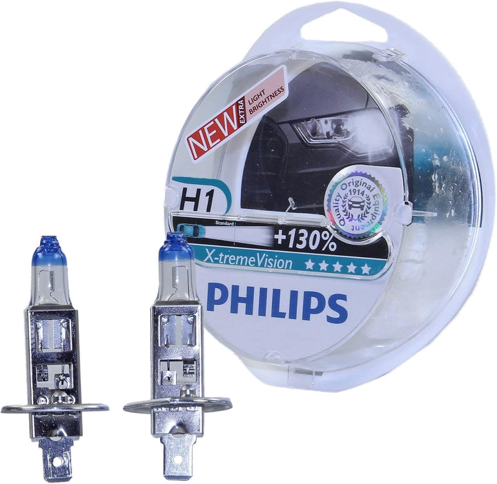 Philips X-tremeVision +100% H1 Scheinwerferlampe 12258XVS2, 2er-Set