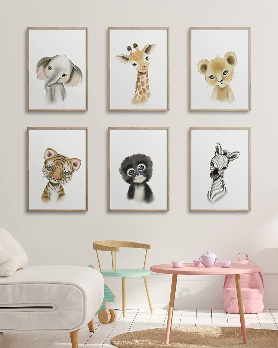 Hambient Poster Kinderzimmer - Bilder Babyzimmer Deko, Junge, Mädchen - Wandbilder, Kinderposter, De