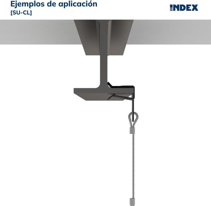 Sistemas de fijación rápida en viga Clip de suspensión - MEDIDA: 6.3 - Unid: 100