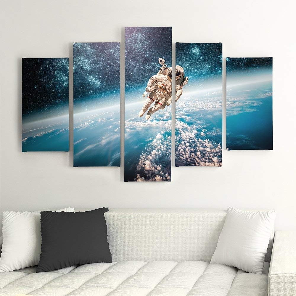 Feeby. Leinwandbild - 5 Teile - Bilder, Wand Bild, Wandbilder, Kunstdruck XXL, 5-Teilig, Typ A, 200x