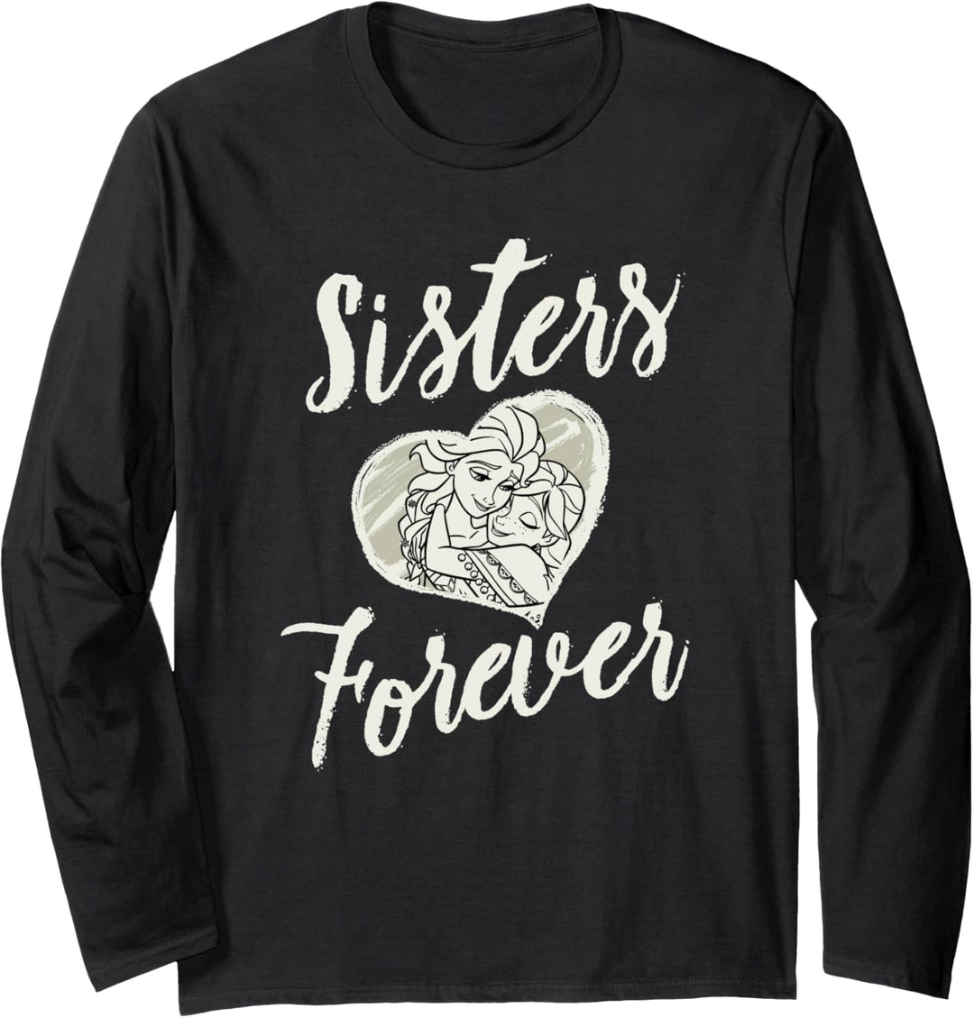 Disney Frozen Elsa Anna Sisters Forever Heart Langarmshirt