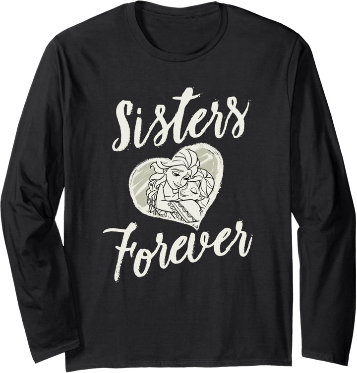 Disney Frozen Elsa Anna Sisters Forever Heart Langarmshirt