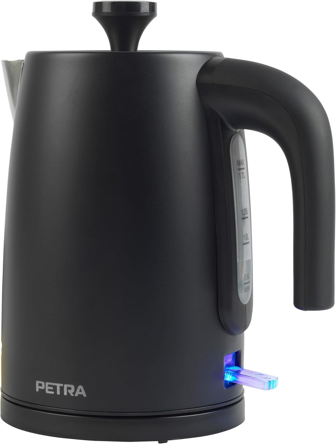 Petra PT5632MBLKVDE Elektrische Wasserkocher - BPA-Frei, schnelles Kochen, Fenster mit Wasserstandsa