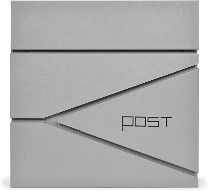 Verda Briefkasten mit Zeitungsfach, Postkasten Designer Wandbriefkasten mit Edelstahl, Schloss unter