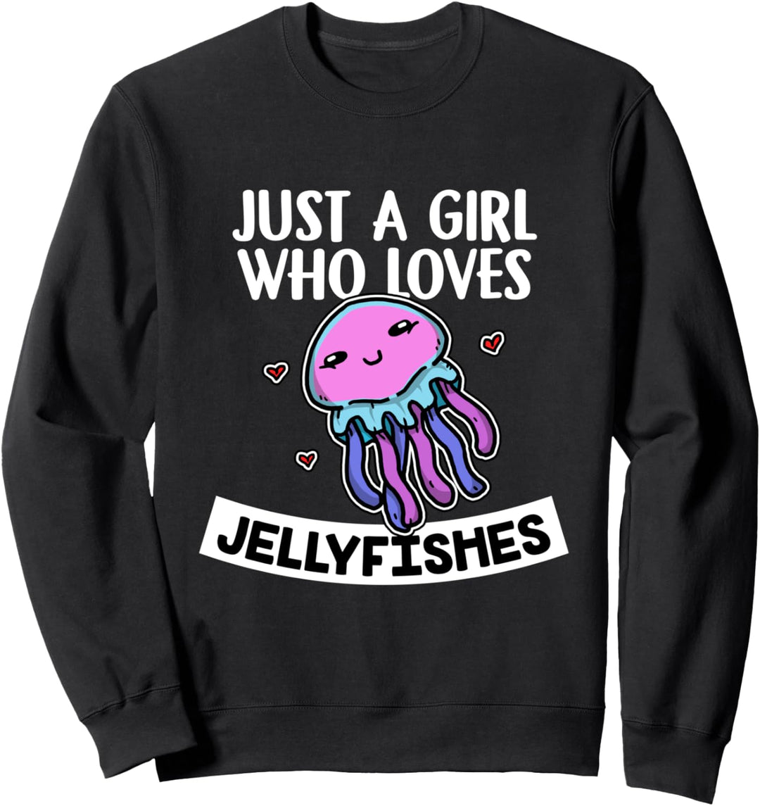 Just A Girl Who Loves Jellyfishes Lustiges Quallen Kostüm Sweatshirt