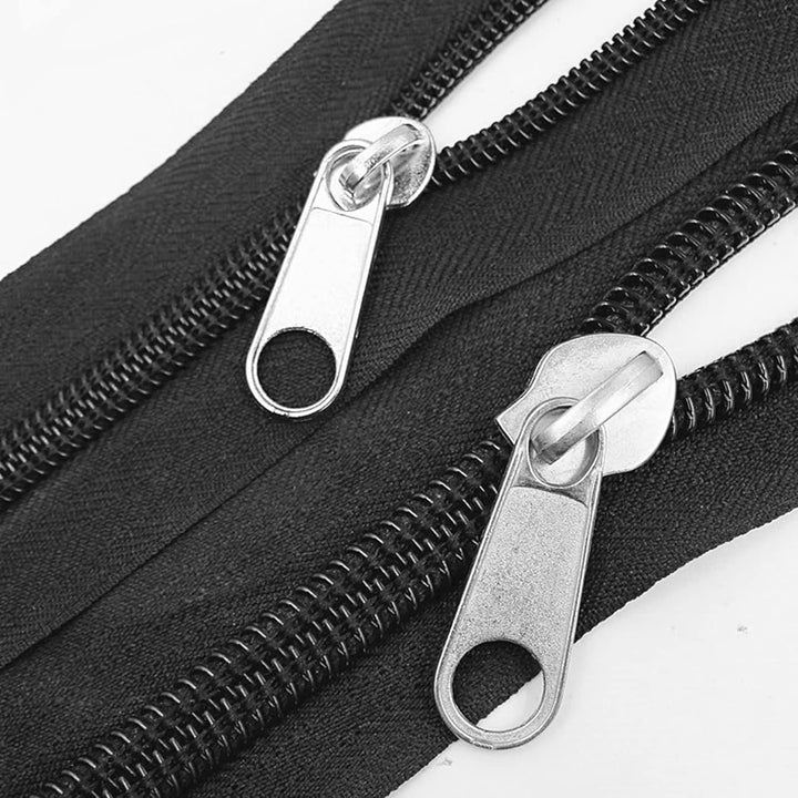 FEIGO 171 Stück Reissverschluss Reparatur Set, Reissverschluss Zipper Ersatz mit Zangen, Metall Schi