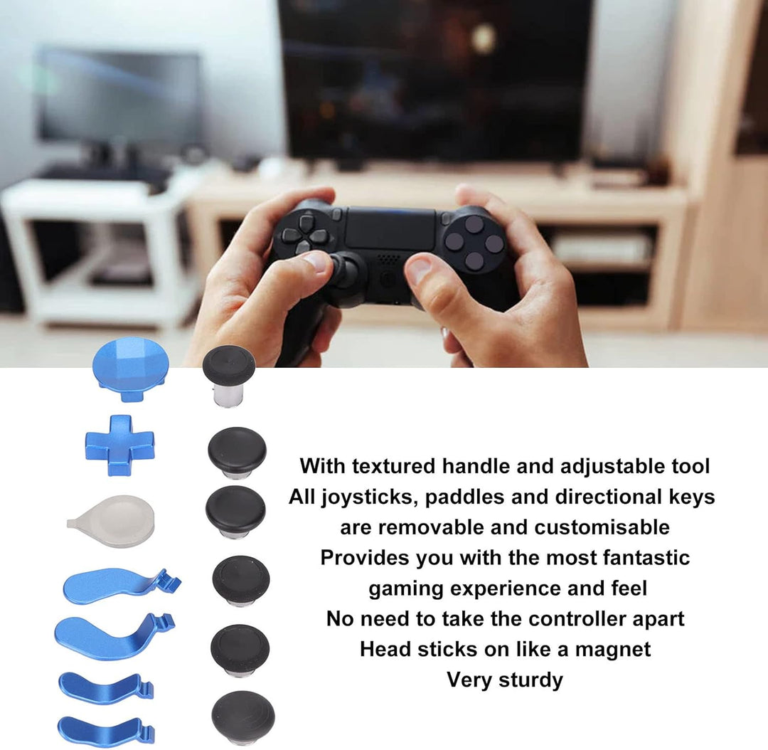 13-in-1-Controller-Zubehörteil, Edelstahl-Gaming-Zubehör-Ersatzteile für Xbox One Elite Series 2