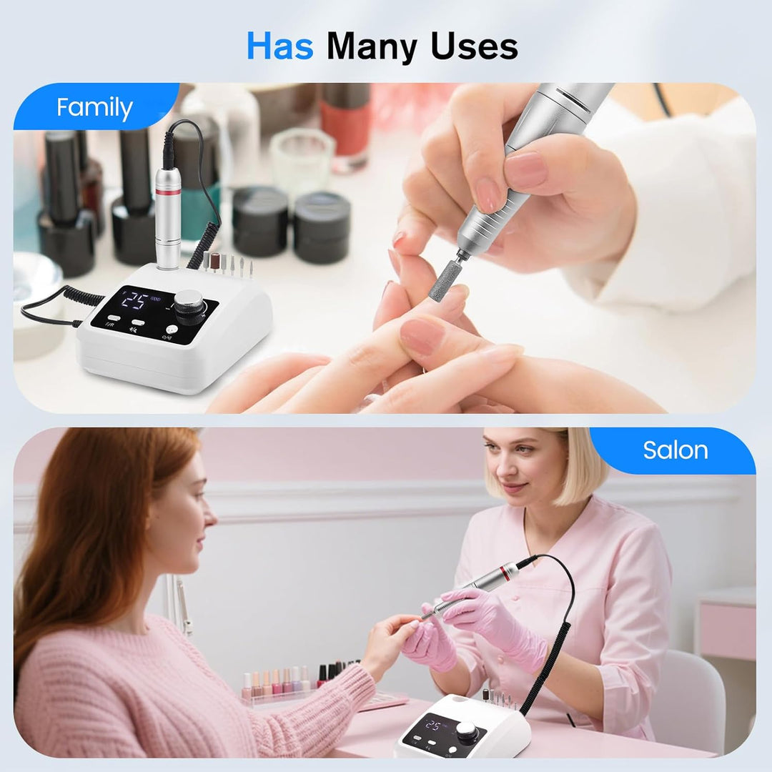 Nagelfräser, 45,000RPM Professionelle Elektrisch Nagelfräser, Ultraleise Elektrische Nagelfeile, Frä