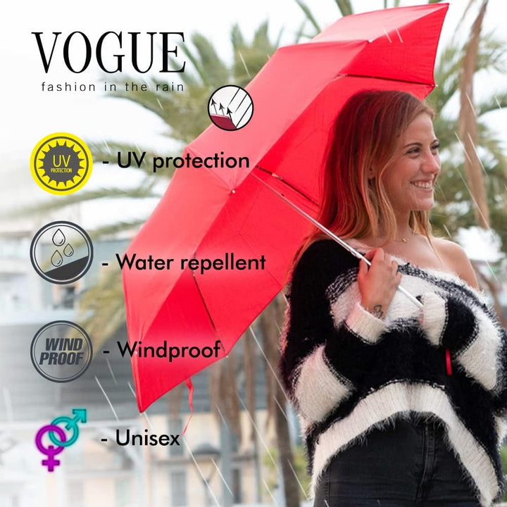 Faltbarer Regenschirm VOGUE Magic Easy Fold (automatische Falten), mit automatischem Öffnen und Schl