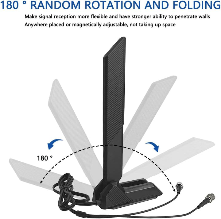Black Flachkabel Flex WiFi Antenne für ASUS 2T2R ROG Strix B660-I Z590-E Z690-A Z690-E Z690-I X570-E