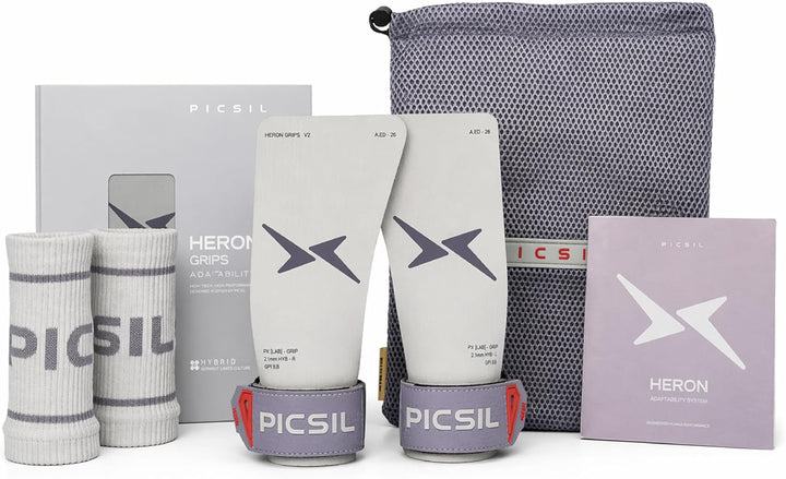 PICSIL Heron Hand Grips – Handschutz aus Aramidfasern, Nutzung mit oder ohne Magnesia, für WOD, Cros