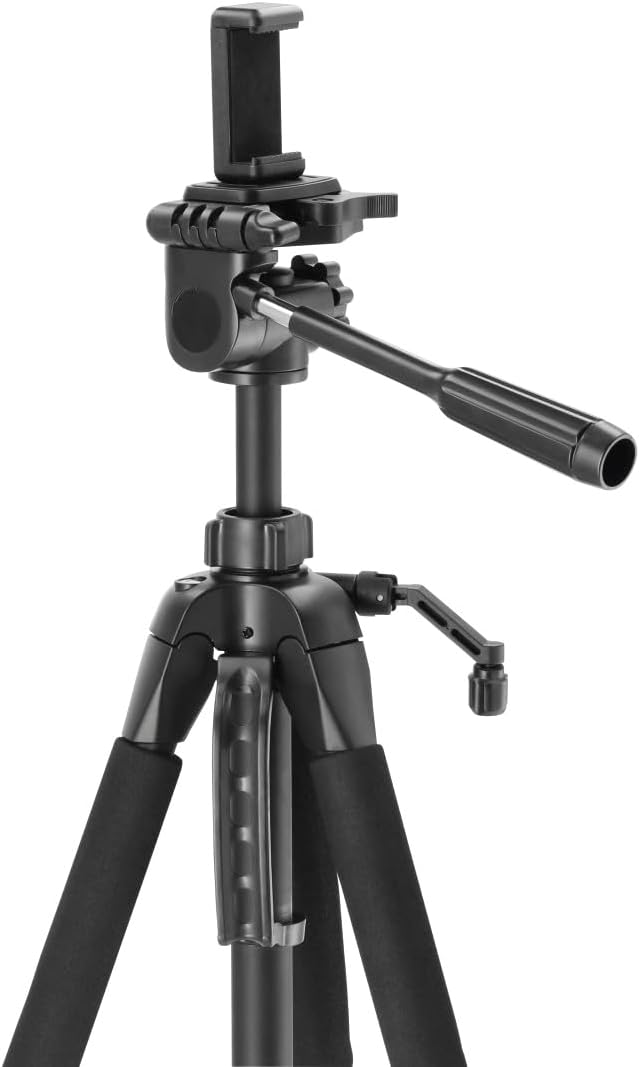 Hama Stativ Kamera "Action 165 3D" (Leichtes Fotostativ inkl. Handy-Halterung, Tripod mit 61-165cm H
