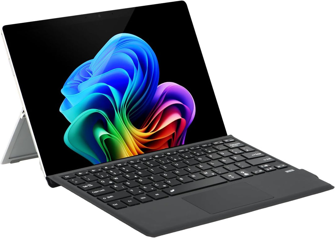 Deutsche QWERTZ Layout Tastatur für Microsoft Surface Pro 7+/7/6/5/4/3, 12.3 Zoll - Ultraflaches, Bl