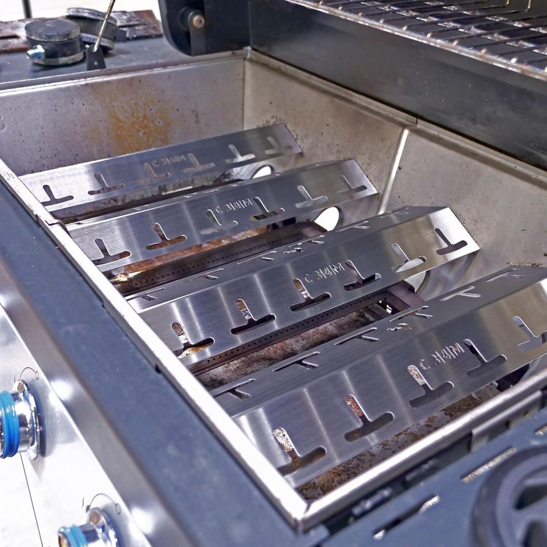 Grillrost.com Das Original Edelstahl Brennerabdeckung für Campingaz Classic 3 & 4, Woody, Master Cla