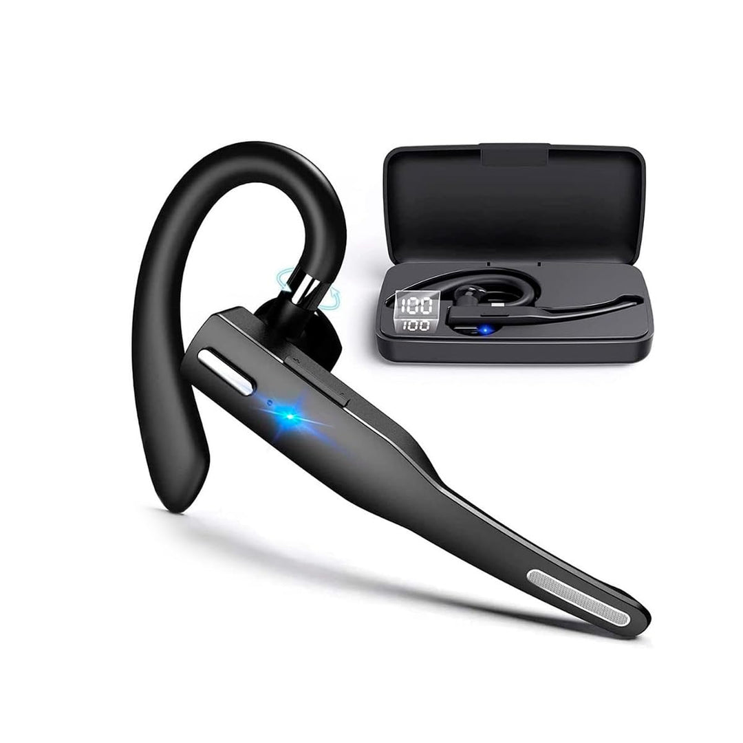 NK Wireless Bluetooth Headset 5.0 + 450 mAh Ladekoffer - Freisprech-Headset, Mikrofon, Clear Voice P