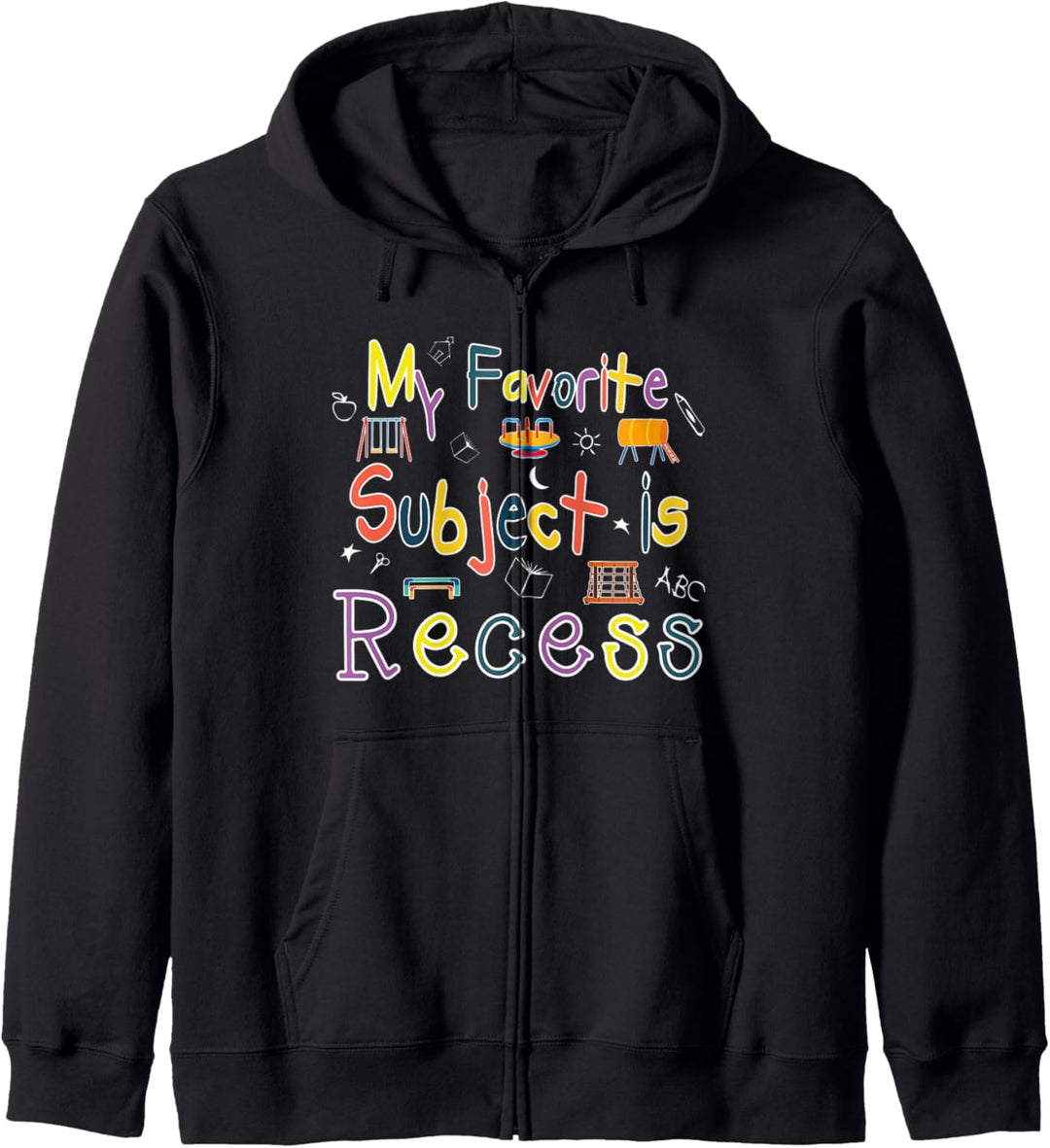 Mein Lieblingsfach Aussparung Lustige Schule Student Kapuzenjacke