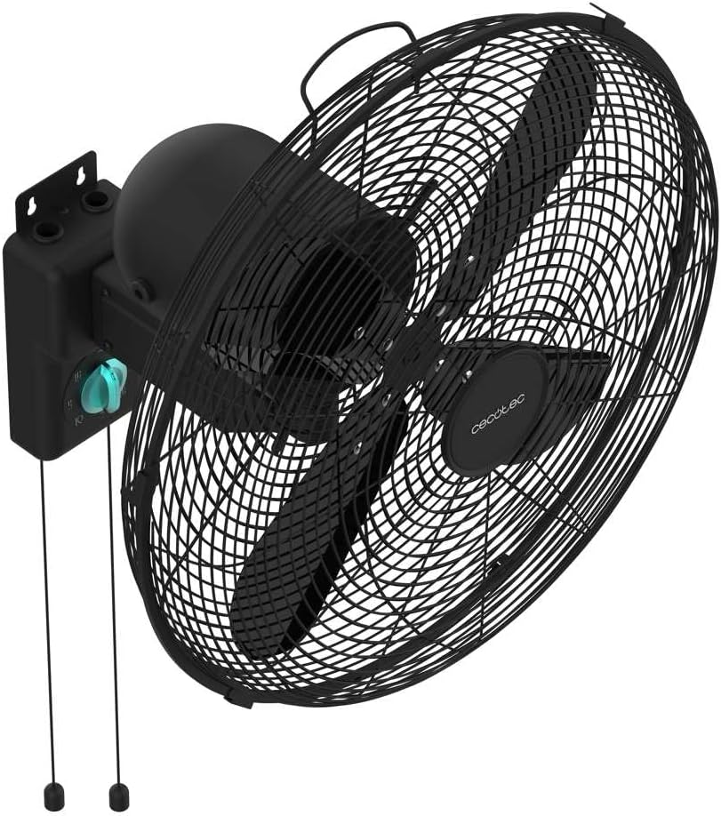 Cecotec - Wandventilatoren EnergySilence 4500 Power Wall Black, 50W, 30 cm Durchmesser, 4 aerodynami