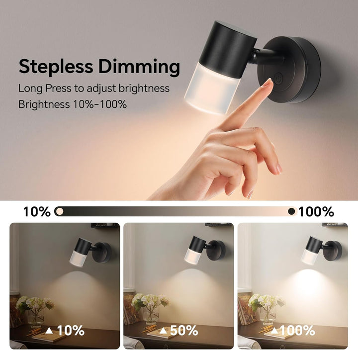 acegoo 12V Leselampe Wohnmobil LED Dimmbar Bett Lampe mit USB-Schnellladegerät, Acryl Spot 24VDC für
