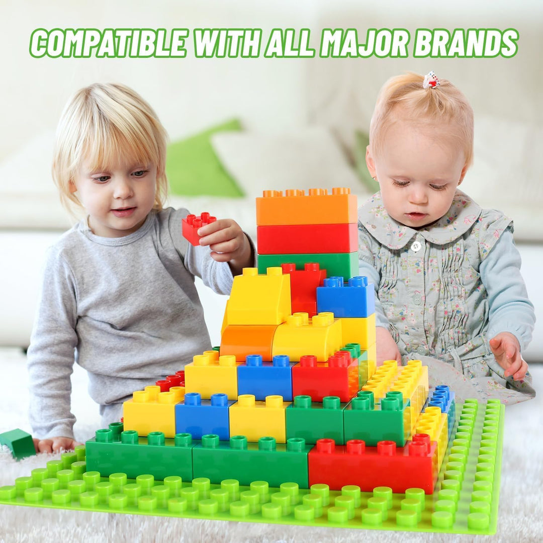 240 Stück Grossen Bausteine Kompatibel mit Lego Duplo Steine und Top-Marken,Classic Grosse Bausteine