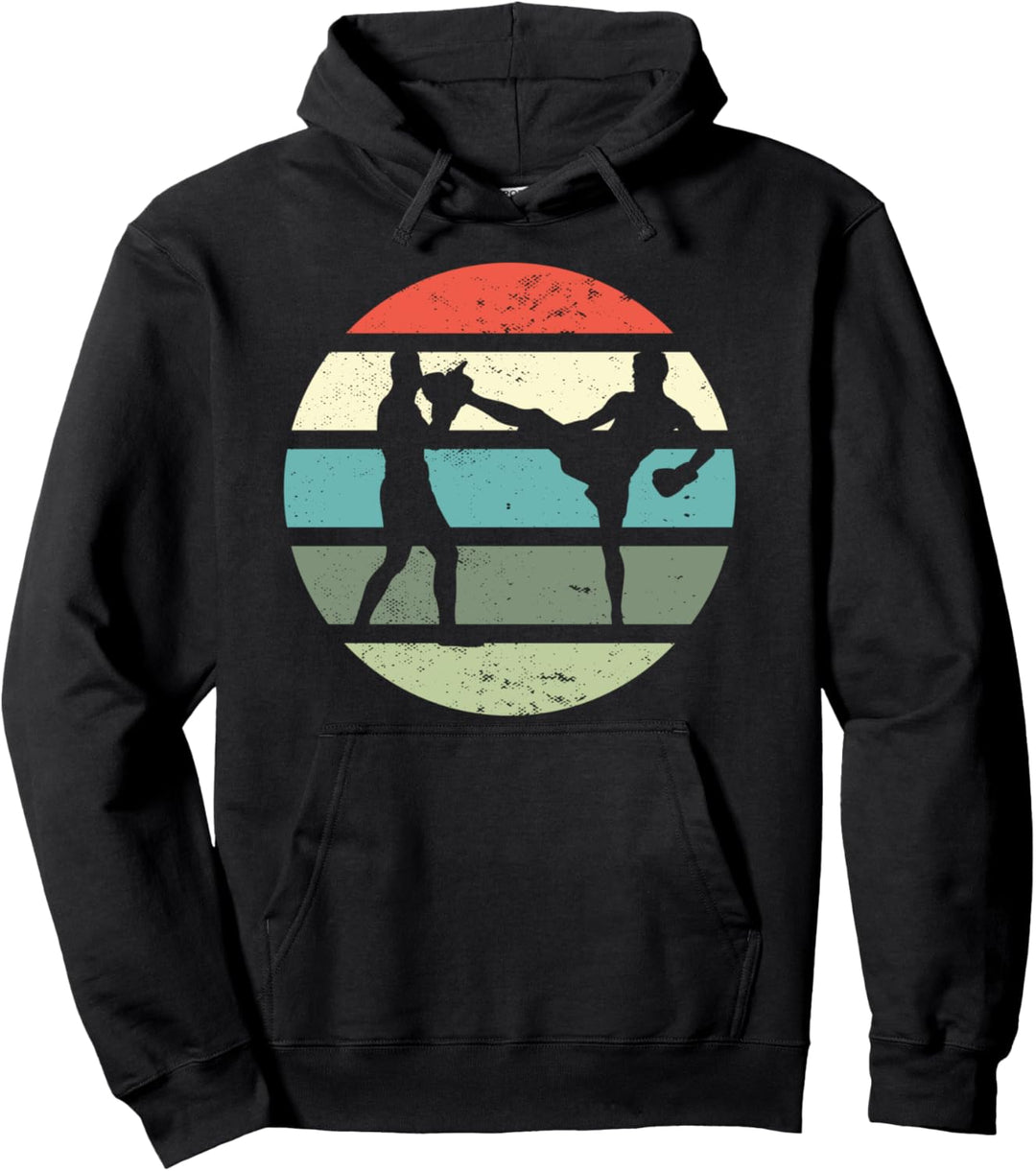 Retro Kickboxen Kampfkunst MMA Boxen Kampfsport Geschenk Pullover Hoodie