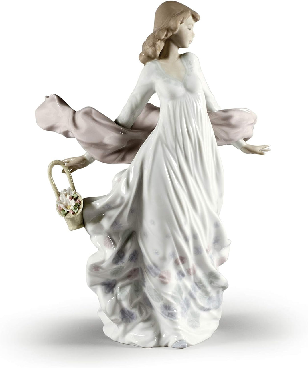 LLADRÓ Frauen-Figur Frühlingspracht. Frau. Porzellan.