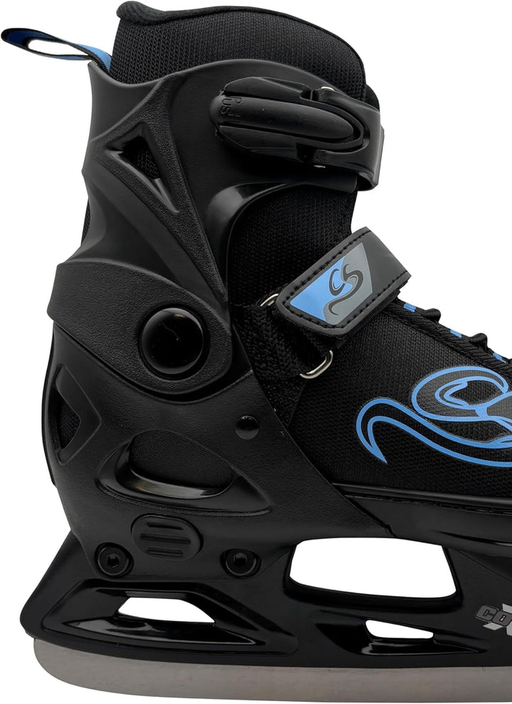 Cox Swain verstellbare Schlittschuhe Crystal, Eislaufschuhe für Kinder, Jugendliche und Erwachsene b