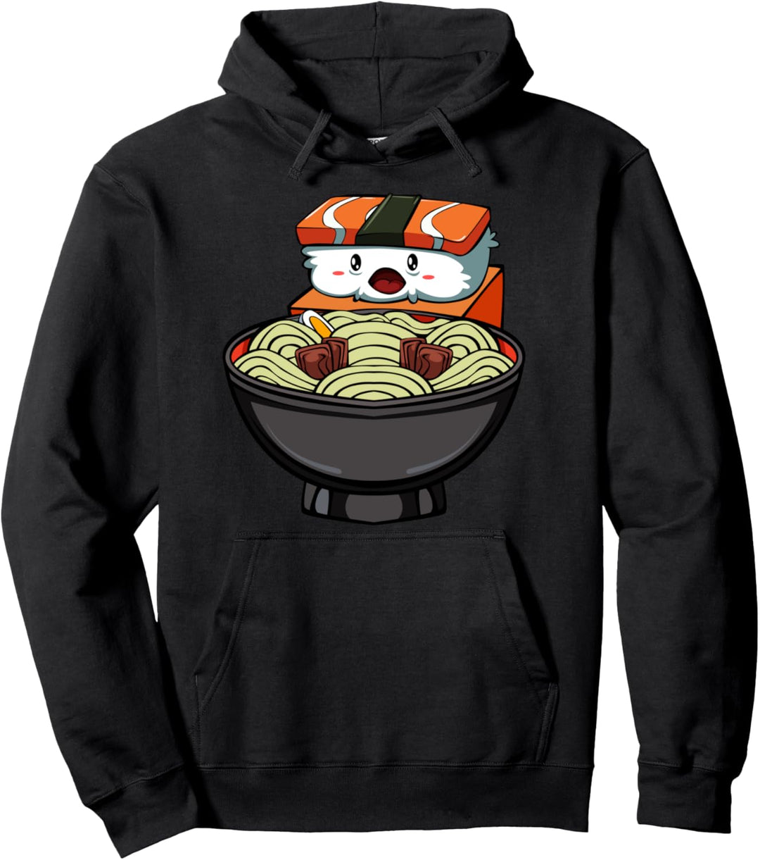 Kawaii Sushi Ramen Japanische Küche Essen Sarkasmus Pullover Hoodie