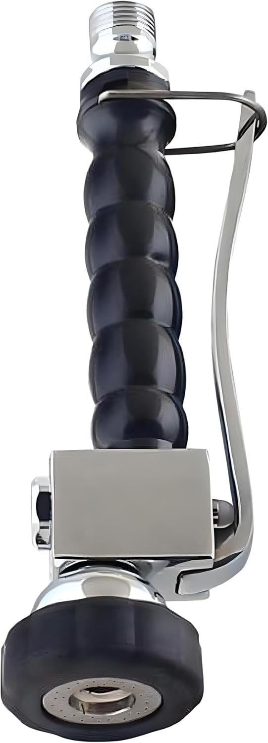 UZMAN Profi Gastro Handbrause (Schwarz) inkl. Feststellbügel 1/2" Edelstahl Ersatzbrause Handbrause