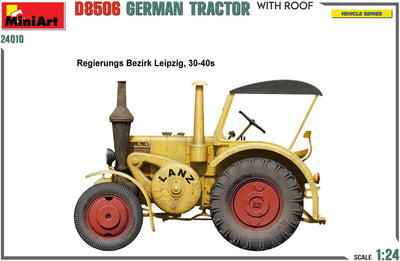 Mini Art 24010 1:24 Dt. Traktor D8506 m. Kabinendach - originalgetreue Nachbildung, Modellbau, Plast