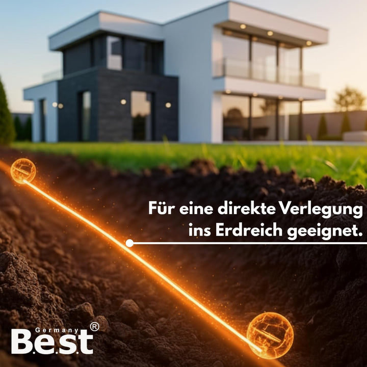 Germany B.e.s.t CAT 7 200M Simplex Erdkabel Netzwerkkabel Outdoorkabel LAN Kabel Ethernetkabel S/FTP