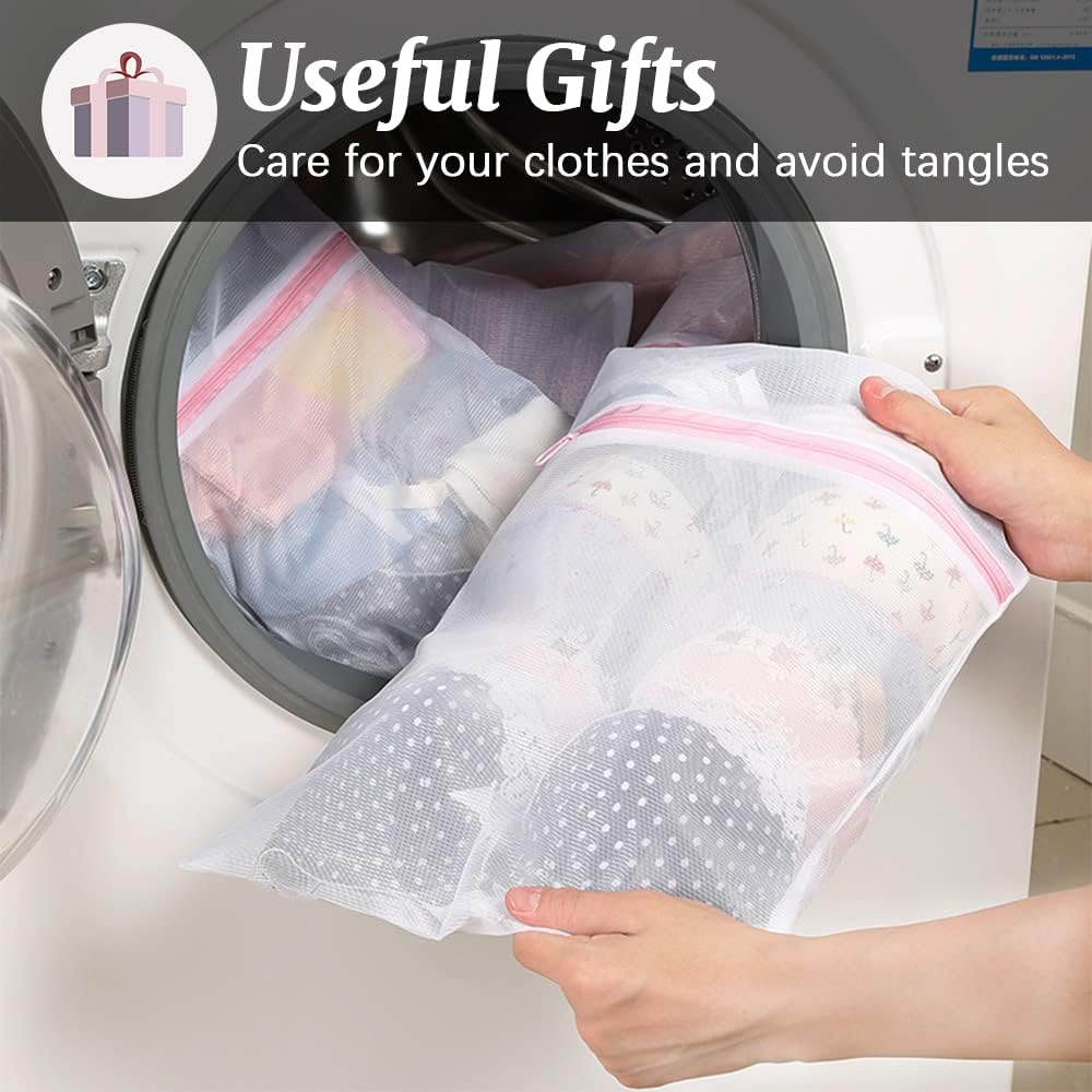 4Pcs Mesh Falten Wäschekörbe, 75L grosse Pop-up Wäsche Hamper Bins zusammenklappbar mit Griffen und