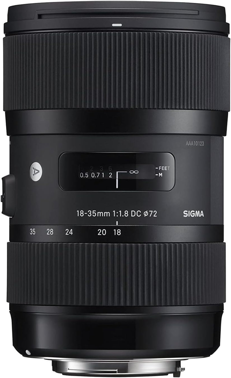 Sigma 18-35mm F1,8 DC HSM Art Objektiv für Nikon F Objektivbajonett für Nikon Single, für Nikon Sing